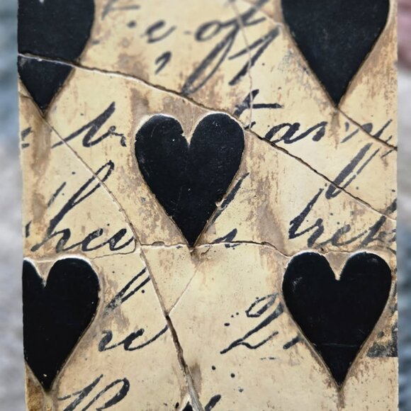 RARE Sid Dickens SIGNED Retired 1994 Black Hearts with Script Memory Tile - Picture 4 of 6